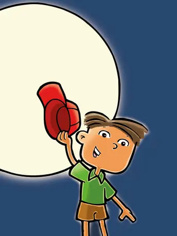 Bulan dan Topi