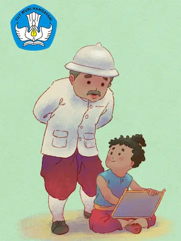 Cucu Kakek Ingin Menggambar